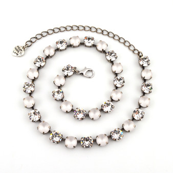 Antique Silver | Crystal Storm | 8.5mm Crystal Jewelry Necklace