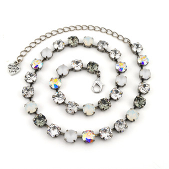 Antique Silver | Classic Bling | 8.5mm Crystal Jewelry