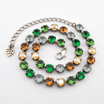 Antique Silver | Botanical Beauty | 8.5mm Crystal Jewelry