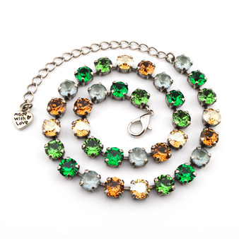 Antique Silver | Botanical Beauty | 8.5mm Crystal Jewelry