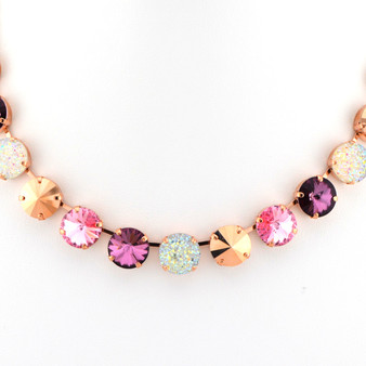 Rosy Radiance Necklace in Rose Gold