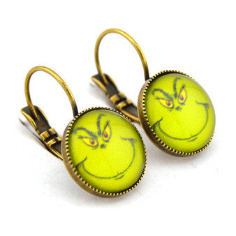 Mean One Prongless Earrings in Antique Brass