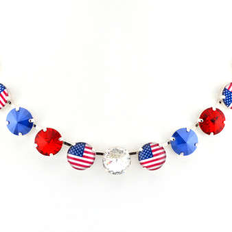 Flag of America 12mm Crystal Jewelry