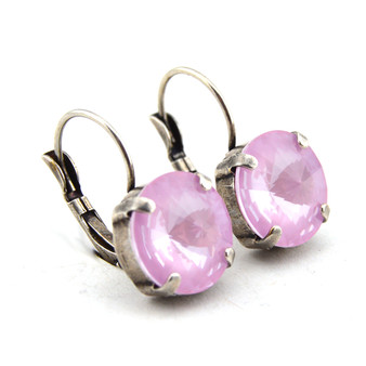 Soft Rose Ignite 12mm Crystal Earrings