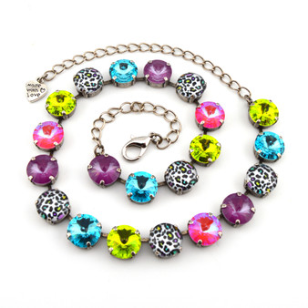 Antique Silver | 3/4 Length | Animal Spirit | 12mm Crystal Jewelry