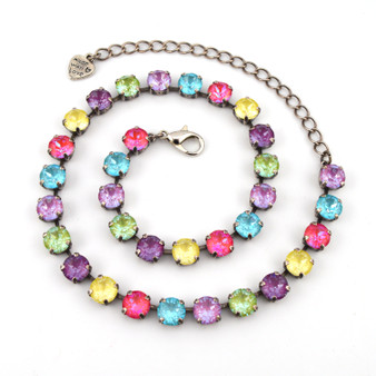 Antique Silver | Confetti | 8.5mm Crystal Jewelry