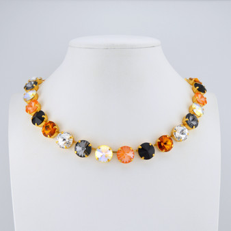 Gold | Oh My Gourd! | 3/4 Length | 12mm Crystal Jewelry Necklace