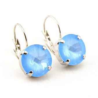 Rhodium | Sky Ignite | 12mm Crystal Drop Earrings