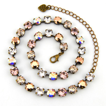 Antique Brass | Bella Rose | 8.5mm Crystal Jewelry