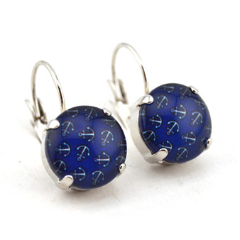 Rhodium | Smooth Sailing | 12mm Crystal Drop Earrings