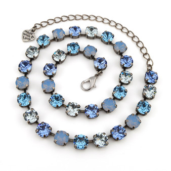 Antique Silver | Baby Blues | 8.5mm Crystal Jewelry