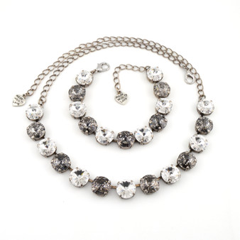 Smoke & Mirrors Half Length Jewelry in Antique Silver