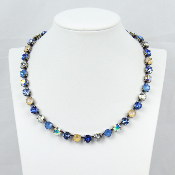 Antique Silver | Belize Breeze | 8.5mm Crystal Jewelry Necklace