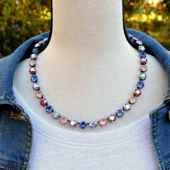 Antique Silver| Atomic Berry | 8.5mm Crystal Jewelry