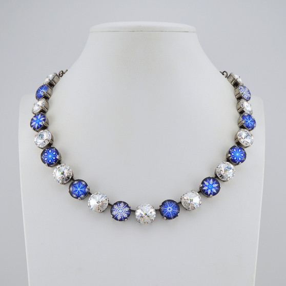 Antique Silver | Ice Queen | 3/4 Length | 12mm Crystal Jewelry