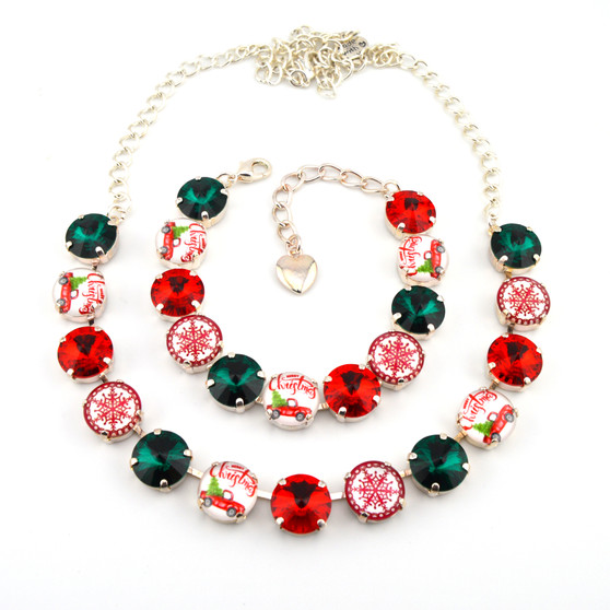 Deck the Hauls 12mm Crystal Jewelry in Shiny Silver