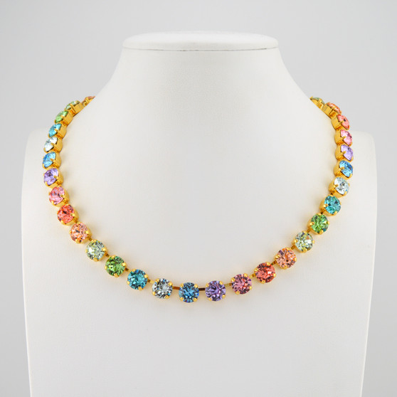 Gold | Pastel Rainbow | 8.5mm Crystal Jewelry