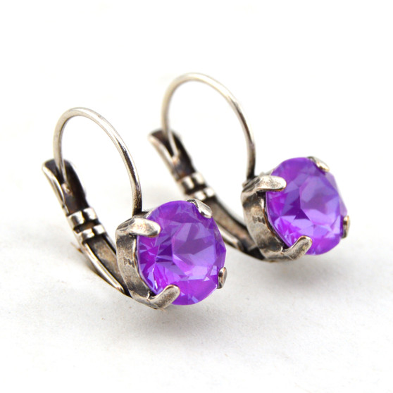 Electric Violet | 8.5mm | Antique Silver