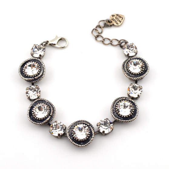 Crystal Clear Wave Bracelet