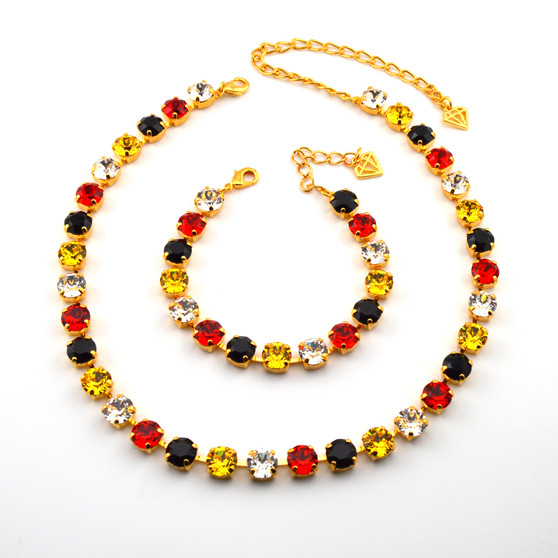Dream Come True | Gold | 8mm Crystal Necklace & Bracelet