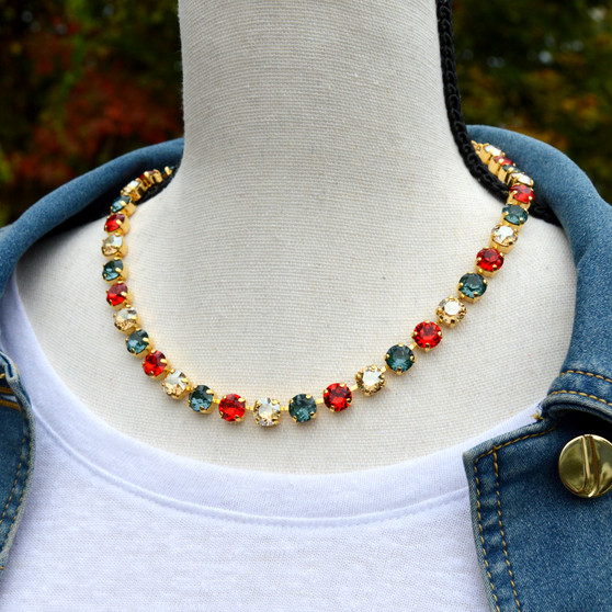 Gold | Christmas Morning | 8.5mm Crystal Jewelry Necklace Gold | Christmas Morning | 8.5mm Crystal Jewelry Necklace