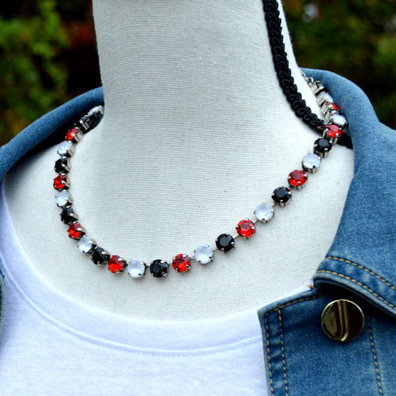 Antique Silver | Main Street Magic | 8.5mm Crystal Jewelry Necklace Antique Silver | Main Street Magic | 8.5mm Crystal Jewelry Necklace