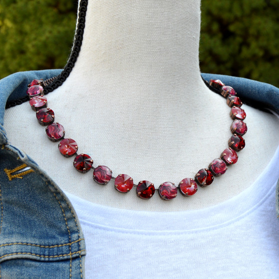 Red Marble 12mm Jewelry