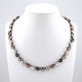 Antique Silver - Cosmopolitan - 8mm Crystal Necklace