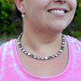 Antique Silver - Cosmopolitan - 8mm Crystal Necklace