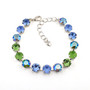 Shiny Silver | Garden Mist | 8.5mm Crystal Bracelet