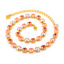 Gold | Coral Queen | 8.5mm Crystal Necklace