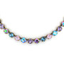Lavish Lavender 8.5mm Austrian Crystal Jewelry Necklace/Bracelet in Antique Brass