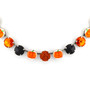 Great Pumpkin 1/2 Necklace in Antique Silver