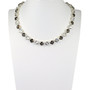 Shiny Silver - Smoke & Mirrors - 8.5mm Crystal Jewelry Necklace