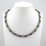 Antique Silver - Smoke & Mirrors - 8.5mm Crystal Jewelry Necklace
