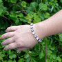 Antique Silver | Crystal Storm | 8.5mm Crystal Jewelry Bracelet