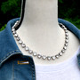 Antique Silver | Crystal Storm | 8.5mm Crystal Jewelry Necklace