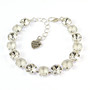 Shiny Silver | Crystal Storm | 8.5mm Crystal Jewelry Bracelet
