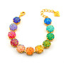 Gold | Rainbow Druzy | 12mm Crystal Jewelry Bracelet