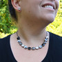 Pupply Love 1/2 Necklace in Antique Silver