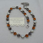 Halloween Sparkle Necklace in Antique Silver