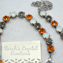 Halloween Sparkle Necklace in Antique Silver