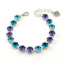 Shiny Silver | Break the Silence | 8.5mm Crystal Jewelry Bracelet