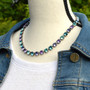 Antique Silver | Break the Silence | 8.5mm Crystal Jewelry Necklace