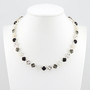 Shiny Silver | Crystal Eclipse | 8.5mm Crystal Necklace