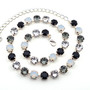 Shiny Silver | Crystal Eclipse | 8.5mm Crystal Necklace