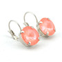 Rhodium | Lever-back | Flamingo Ignite 12mm Crystal Earrings