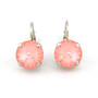 Rhodium | Lever-back | Flamingo Ignite 12mm Crystal Earrings