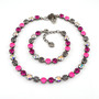 Antique Silver | Pinkalicious | 8.5mm Crystal Jewelry