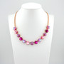 Rose Gold | Malibu | Half Length | 12mm Crystal Necklace